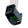 thumbnail image 2 of KarParts360 For Cadillac DTS/STS 2011 Connectors | Black | Oval-Shaped | 6 Female Terminal | 6 Wire | For Suspension Self-Leveling Sensor, 2 of 4