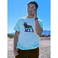 thumbnail image 2 of Life W Bulldog Silhouette  Tie Dye Cyclone Men -Image by Shutterstock, Male XX-Large, 2 of 4