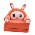 thumbnail image 4 of Cojín del sillón del sofá del sofá de la cama del sofá para niños muebles para el hogar suave silla de sofá plegable para niños para niñas vivero Naranja, 4 of 8