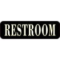 thumbnail image 1 of 10in x 3in Black And White Restroom Magnet, 1 of 1