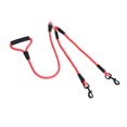 thumbnail image 3 of MERRYHAPY Double Head Pet Traction Strap For Dogs Durable Pulling Rope Training Leash Fit For Breeds Stylish Red Design, 3 of 8