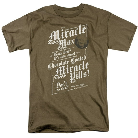 Princess Bride Miracle Max Adult 18/1 T-Shirt Safari Green