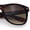 Tortoise - Gradient Brown, variant on Rubberized Matte Tortoise Iconic Classic Horn Rim Hipster Sunglasses [Gradient Brown]