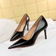 thumbnail image 2 of Nuevo estilo de mujer, moda, banquete, tacones altos, metal, tacón fino, muesca poco profunda, puntiaguda, discoteca, zapatos individuales sexys para damas de lujo, 2 of 5