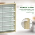 thumbnail image 4 of HOMCOM 7-Storey Wall Shelf Display Cabinet, Shot Glass Display Case, 4 of 10