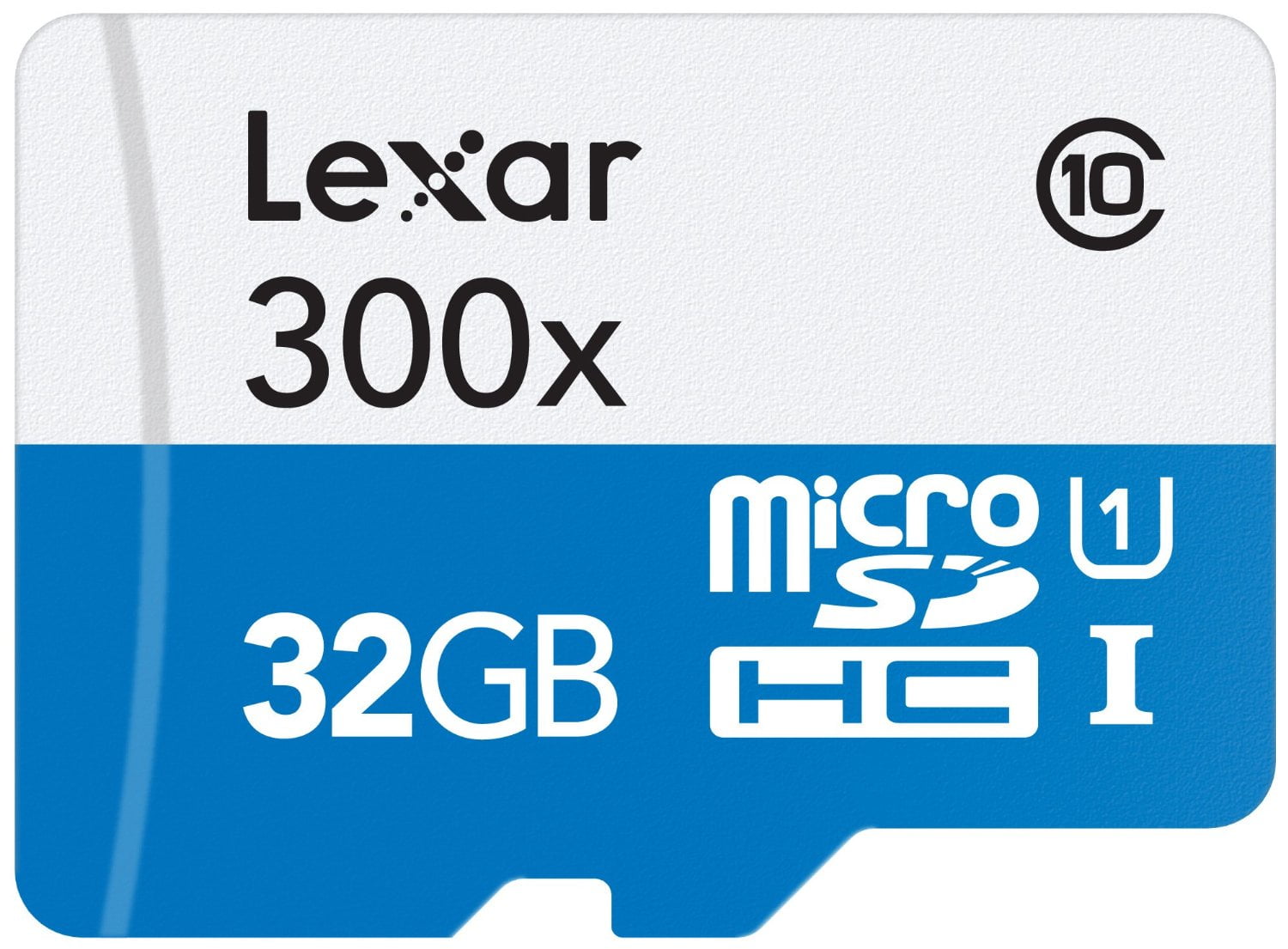 Lexar High Performance - Flash memory card (microSDHC to SD adapter included) - 32 GB - UHS Class 1 / Class10 - 300x - microSDHC