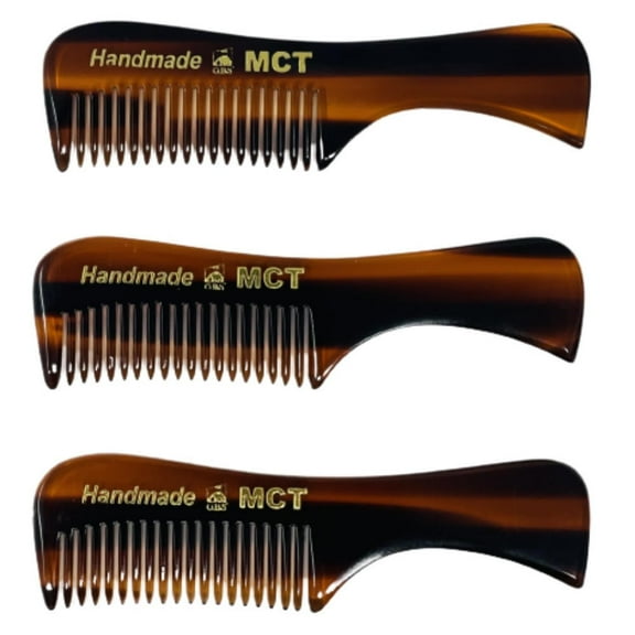 G.B.S MCT Beard & Mustache Comb For Men Grooming - Pack of 3