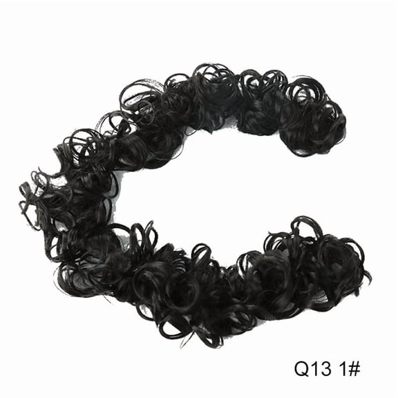 XmhyTop-A Hairpieces 1pc 80cm Large Hair Bun, Fake Hair Bun & Hair Donut, High-Temperature Fiber for Natural Updos, Suitable for Thick/Fine Hair & Wedding Styling,H01