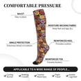 thumbnail image 2 of Pofeuu Daisies Flowers Print Compression Socks for Women & Men Circulation - Best Support for Nurses,Running,Athletic,Sports, 2 of 7
