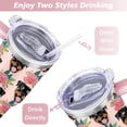 thumbnail image 5 of Stylish Dog Pattern Travel Mug - 40oz Leakproof Tumbler with Straw & Handle - Ideal Gift for Women Who Love Puppies, 5 of 7