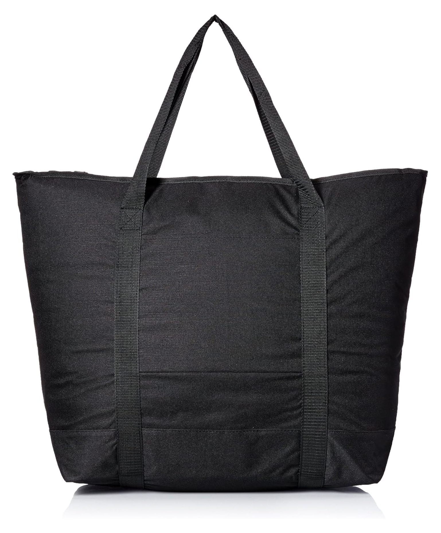 Large Cooler Tote Bag w/Zipper Insulated 12 CAN in Black