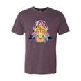 thumbnail image 2 of Lion Throne King Crown Animal Lover Mens Premium Tri Blend T-Shirt, Vintage Purple, Medium, 2 of 3