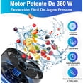 thumbnail image 3 of Licuadora Portátil Para Hielo Jugueras Profesional Blender Inalámbrica Exprimidor Recargable Usb-c Tritán Material Cuerpo De Copa Extraíble 700ml 360w 22000r/min 6cuchillas, 3 of 4