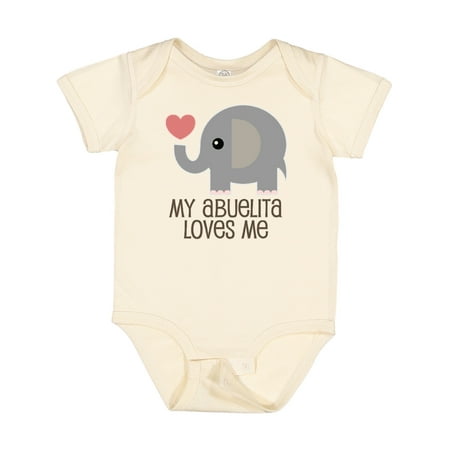 

Inktastic My Abuelita Loves Me Grandchild Boys or Girls Baby Bodysuit