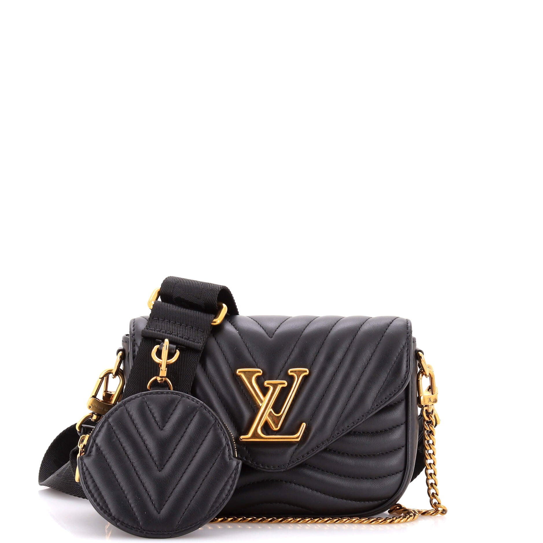 Pre-Owned Louis Vuitton New Wave Multi Pochette Quilted Leather By Rebag