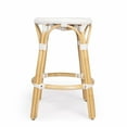 thumbnail image 3 of White Rattan Counter Stool, 3 of 3