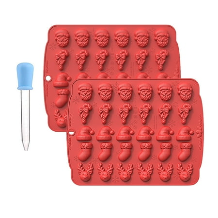 

EKOUSN Black and Friday Deals Christmas 30 Capacity Silicon For Dessert Chocolate Fudge Reusable