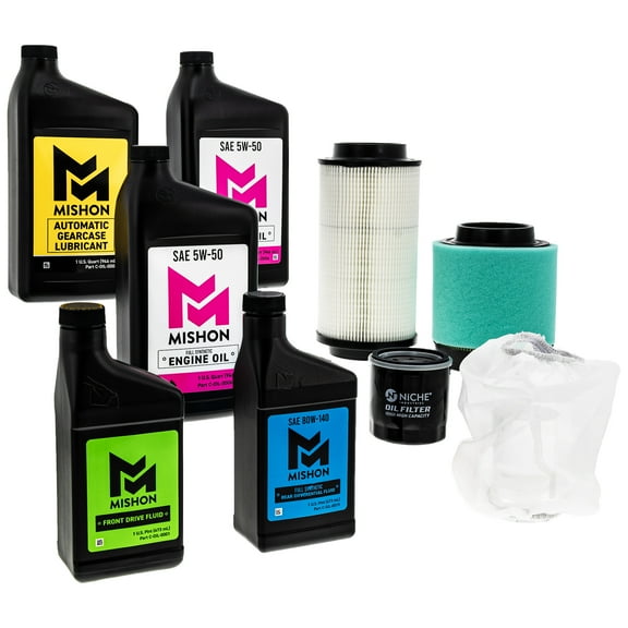 Mishon Full Service Oil Change Kit for Polaris Magnum 325 2x4 ATV 2001 MK1012865