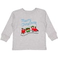thumbnail image 3 of Inktastic Merry Christmas Train with Presents Boys or Girls Long Sleeve Toddler T-Shirt, 3 of 5