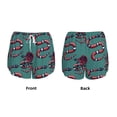 thumbnail image 6 of Uemuo Snake And Rose Pattern Women's Athletic Shorts High Waisted Running Shorts with Liner Pockets Gym Elastic Workout Shorts-X-Large, 6 of 9