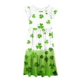 thumbnail image 4 of LOVZFMLL Robe d'Été à Manches Courtes Col Rond Couleur Unie, 4 of 4