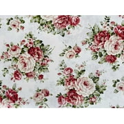 Country Floral - Nakamura - Japanese Fabric - Floral Fabric - Roses 1/2 Yard.
