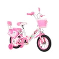 thumbnail image 1 of Bicicleta Para Niña De Delfin Rosa R12 Con Cansta Cantinflora Y Ruedas Entrenadoras 2-4 Años Infantil, 1 of 8