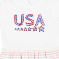 thumbnail image 4 of Inktastic Fourth of July USA Red, White, and Blue Girls Toddler Dress, 4 of 5