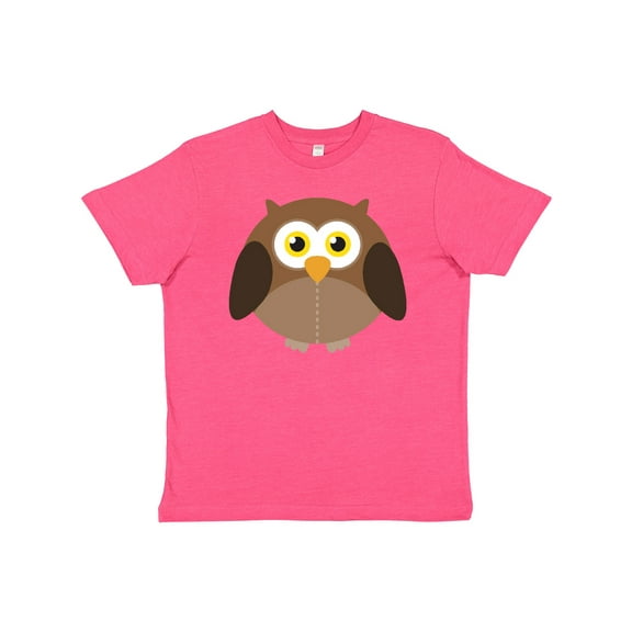 Inktastic Owl Fat Brown Youth T-Shirt