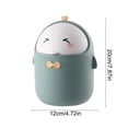 thumbnail image 3 of JZCHUNTOY Desktop Trash Can 1 Piece, Small Creative Cylindrical Waste Bin, Durable Lightweight Space Saving Garbage Container, Suitable for Bedroom Kitchen Office Desk Vanity Countertop Use, 3 of 6