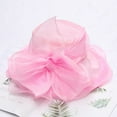 thumbnail image 5 of CoCopeaunt New Retro Organza Top Hat Wedding Dress Hat Woman Summer Beach Large-Brimmed Gauze Sun Hat, 5 of 6