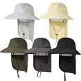 thumbnail image 3 of Gash Hao Mens UPF 50+ Sun Protection Cap Wide Brim Fishing Hat with Neck Flap, 3 of 7