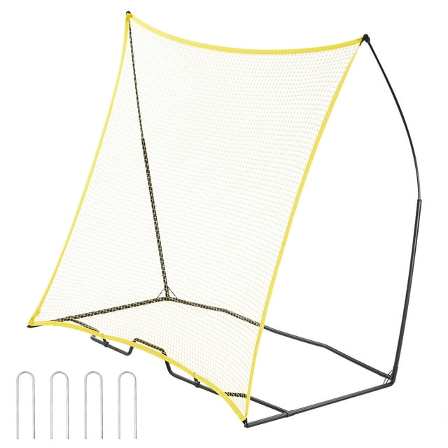VEVOR Filet de Rebondisseur de Soccer 7x7 Pi Portable pour Entraîneur de Soccer avec Sac Portable