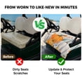 thumbnail image 4 of Golf Cart Seat Covers for 2 Seater,Orange Pumpkins Fall Soft Microfiber Cart Seat Towel Blanket,Thanksgiving Leaves Botanical Rustic Absorbent Non Slip Bench Seats Protector for Golf Course 51"x31", 4 of 9