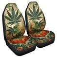 thumbnail image 2 of POLERO Bohemian Maple Leaves Print Car Seat Covers 2 Piece Set Front Seat Protector Case for Mens Anti-Slip Waterproof Cars Cushion Covers Fit Most Vehicle/Cars/Sedan/Truck, 2 of 7