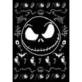 thumbnail image 2 of Junior's The Nightmare Before Christmas Halloween Jack Skellington Sweater Print Graphic Tee Black 2X Large, 2 of 3