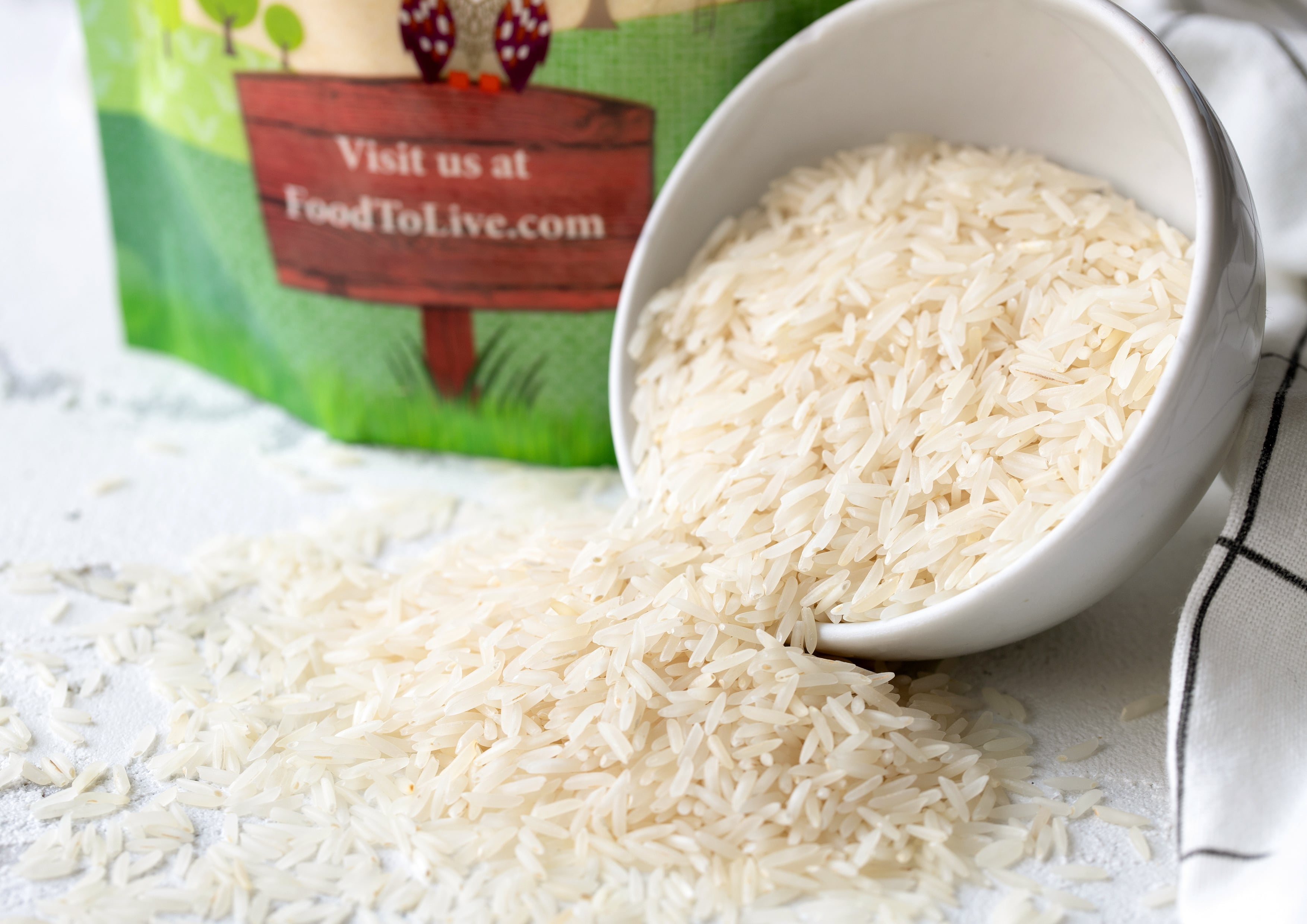 Jasmine White Rice, 6 Pounds — Kosher, Raw, Vegan — by Food to Live