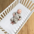 thumbnail image 4 of BreathableBaby All-in-One Fitted Sheet & Waterproof Cover for Crib Mattresses, 2-Pack, White, 4 of 7