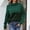 Green, variant on AOOCHASLIY 2023 Womens Sweater Women Plus Size Casual Round Neck Loose Printed Long Sleeve Tops Sweater Women Blouse