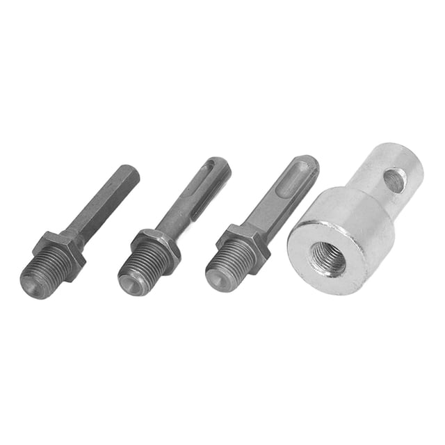 Garden Drill Adapter, 2 Pits 2 Slots Carbon Steel Auger Adapter Easy To Install for Garage