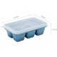 thumbnail image 2 of Molde de hielo de silicona con tapa hermética, 6 cavidades, fácil de limpiar y desmoldar, ideal para hogar, cocina y bar., 2 of 6