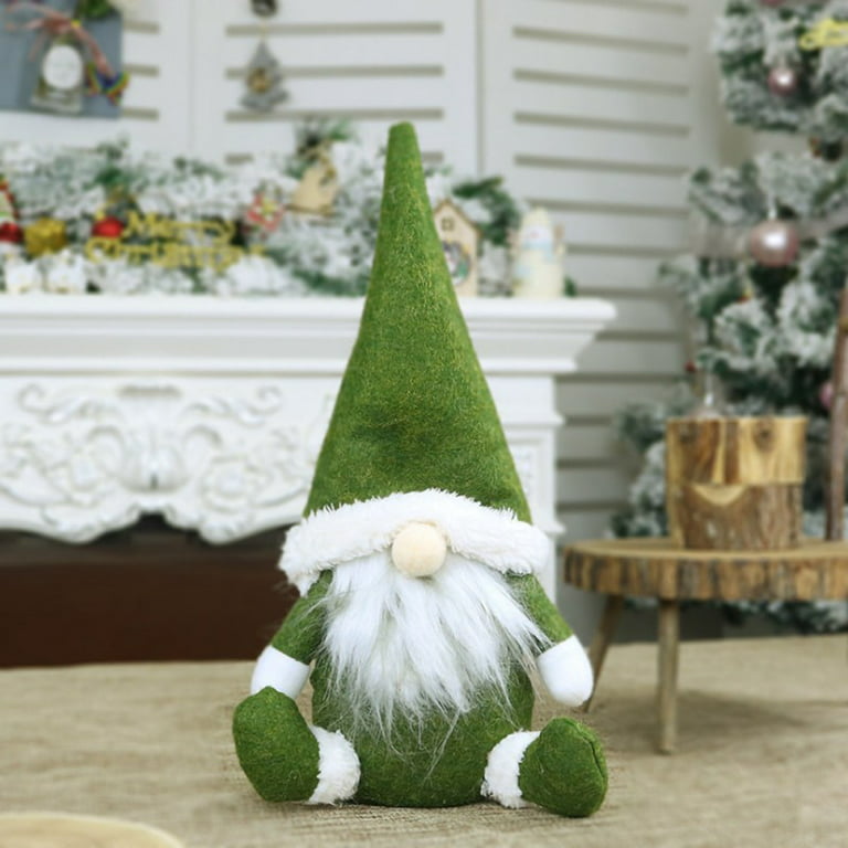 Amailtom Gnome Christmas Decorations, Christmas Gnome Ornaments with Merry  Christmas Sign & Flower,Nordic Elf Santa Claus Decorations Holiday Swedish
