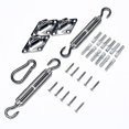 thumbnail image 5 of BalsaCircle Silver Stainless Steel Triangle Sun Shade Sail Installation Tools Kit Wedding Party Decorations, 5 of 8