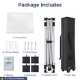 thumbnail image 6 of PATBRELA 10x10 Pop Up Canopy Tent with 99% UV Blocking, Easy Setup Outdoor Shelter for Patio, Garden, Beach, Includes Sandbags and Stakes, Navy, 6 of 10