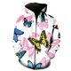 thumbnail image 1 of Sudadera con capucha y cremallera con estampado de mariposas de dibujos animados para primavera y otoño para hombre y mujer, sudadera de gran tamaño con estampado 3D, sudadera con capucha moderna que, 1 of 6