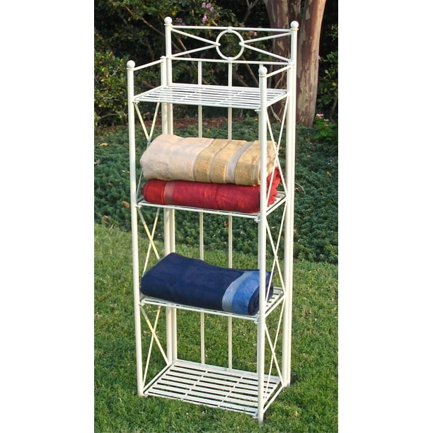 Iron Folding 4 Tier Indoor  Outdoor Bakers Rack  Walmart 
