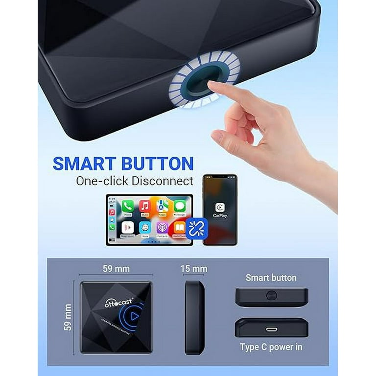 Ottocast U2Air Pro, Wireless CarPlay Adapter for iPhone