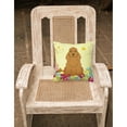 thumbnail image 2 of Carolines Treasures BB6095PW1818 Easter Eggs Cocker Spaniel Red Fabric Decorative Pillow, 2 of 2