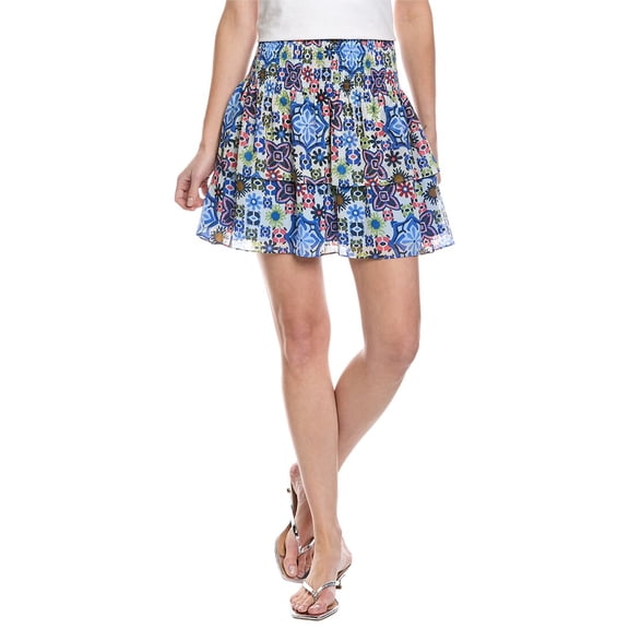 Ramy Brook womens  Brody Skirt, l, Blue