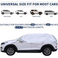 thumbnail image 5 of Car Windshield Cover for Ice and Snow, SUV Half Car Cover Top with Reflective Straps, Winter Car Snow Cover Universal Fit for Most Cars (SUV), 5 of 6